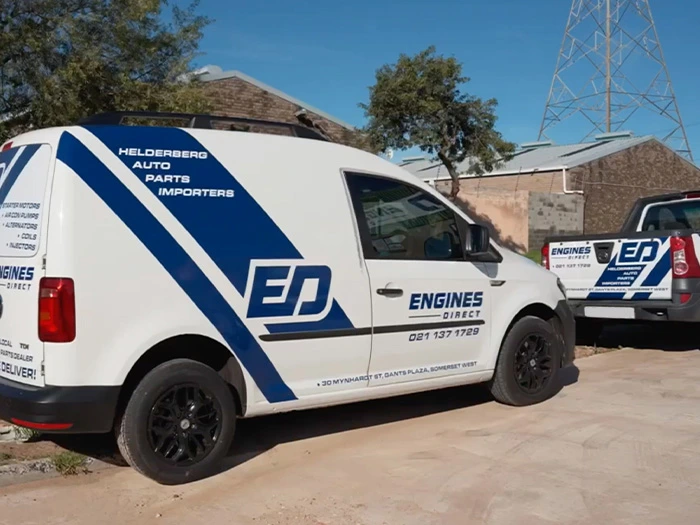 Delivery van representing our nationwide engine delivery and collection service
